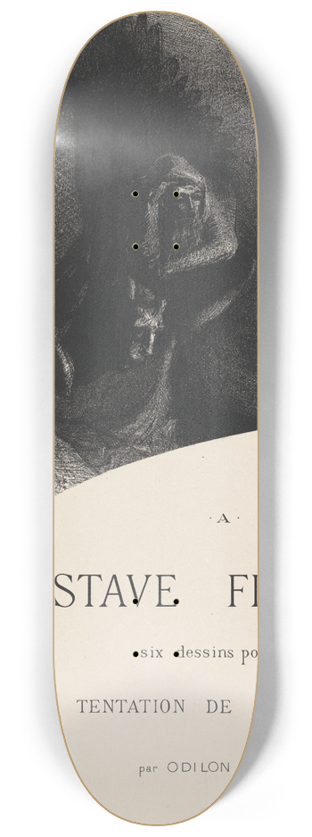 Odilon Redon - Frontispiece 8.25 inch art skate deck