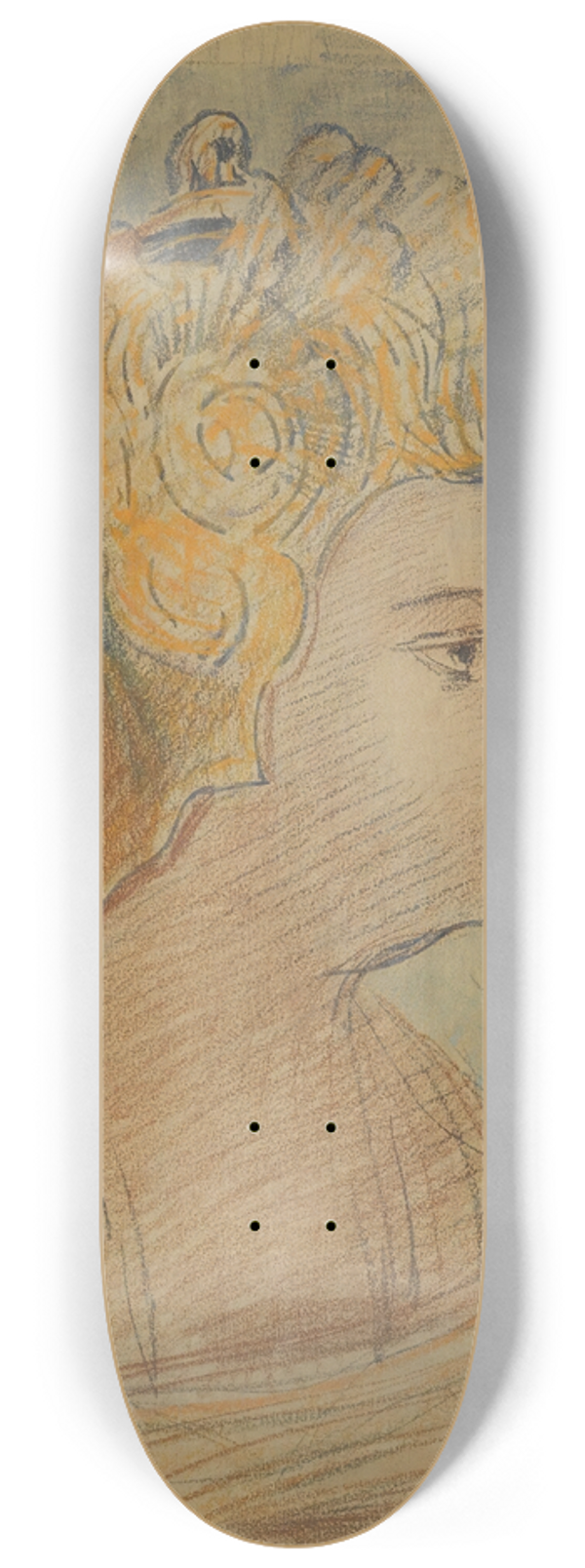 Odilon Redon - Guerrier 8.25 inch art skate deck