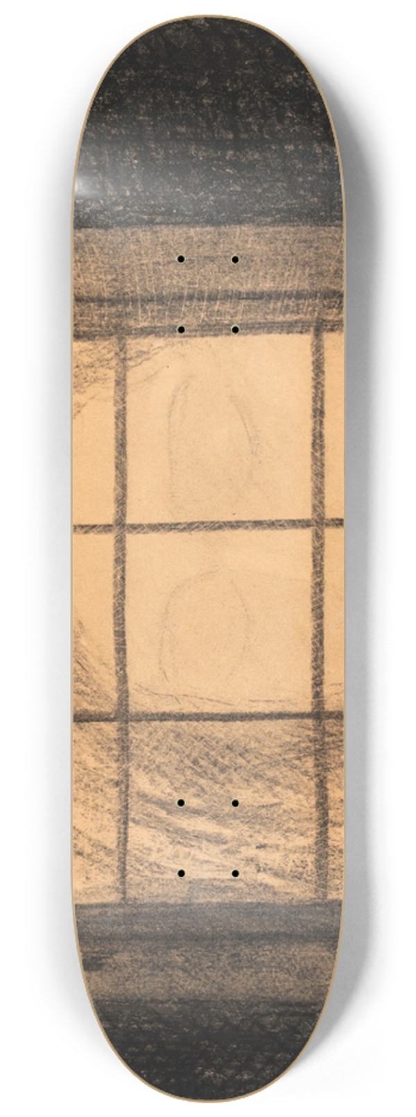 Odilon Redon - Visage derrire une fentre 8.25 inch art skate deck