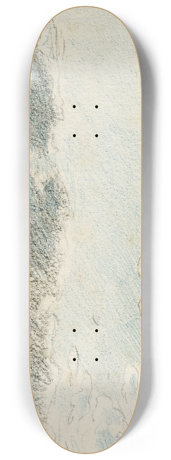 Adolf le Comte - Molens in vlakte bij regen 8.25 inch art skate deck