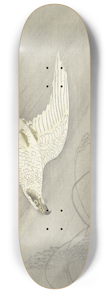 Ohara Koson - Hunting hawk 8.25 inch art skate deck