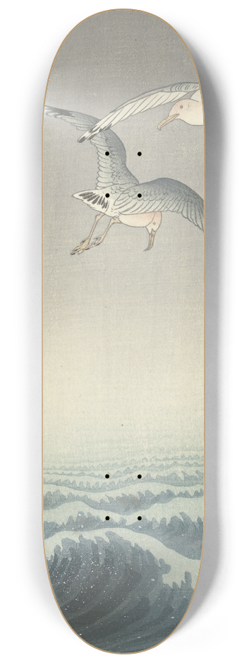 Ohara Koson - Three gulls 8.25 inch art skate deck