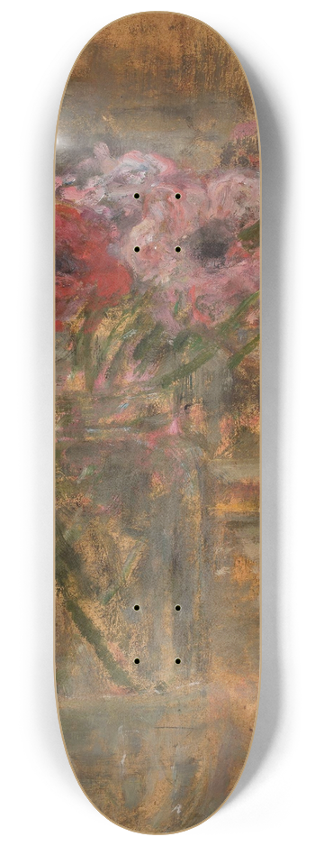Olga Boznanska - Flowers  Anemones 8.25 inch art skate deck