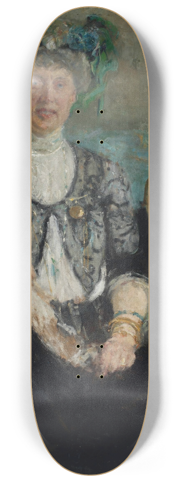 Olga Boznanska - Portrait of Mrs. Buyko 8.25 inch art skate deck