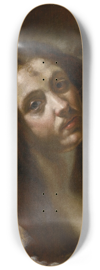 Orazio Borgianni - A Study Of A Woman 8.25 inch art skate deck