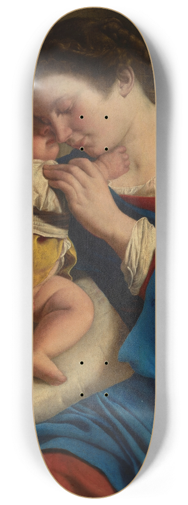 Orazio Gentileschi - The Madonna and Child 8.25 inch art skate deck