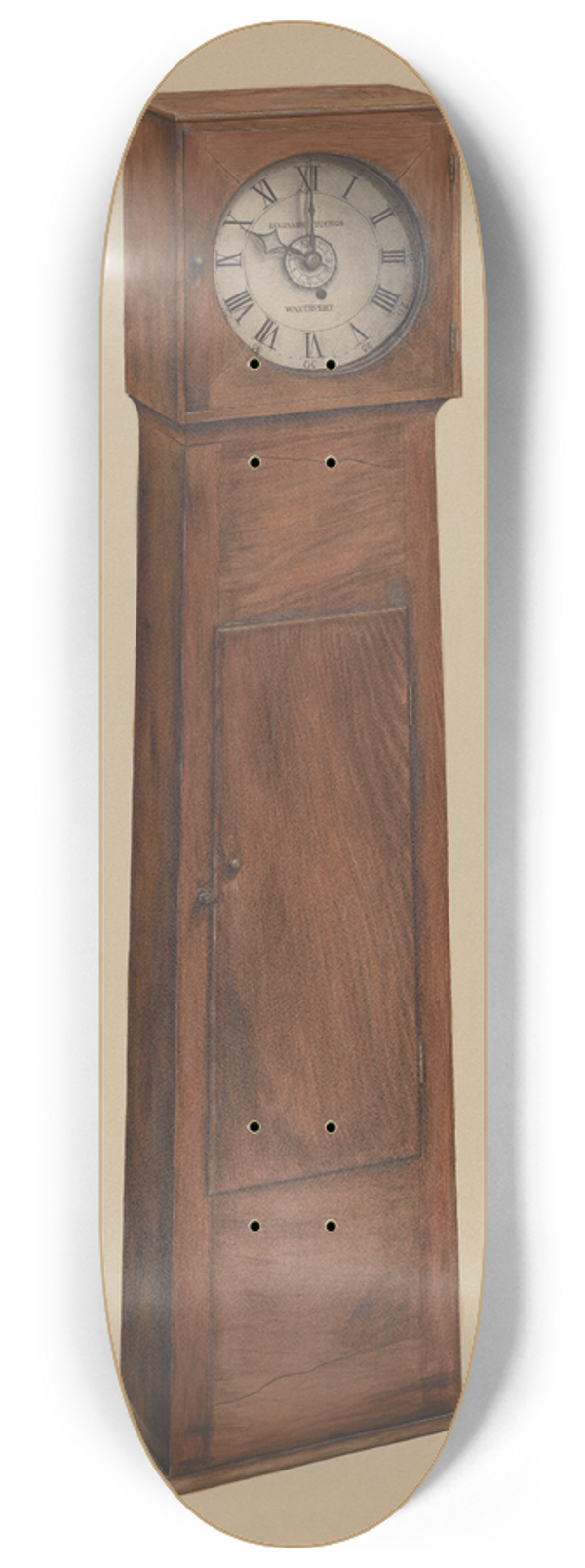 Orville Cline - Shaker Grandmother Clock 8.25 inch art skate deck