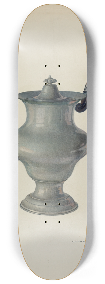 Oscar Bluhme - Coffee Pot 8.25 inch art skate deck