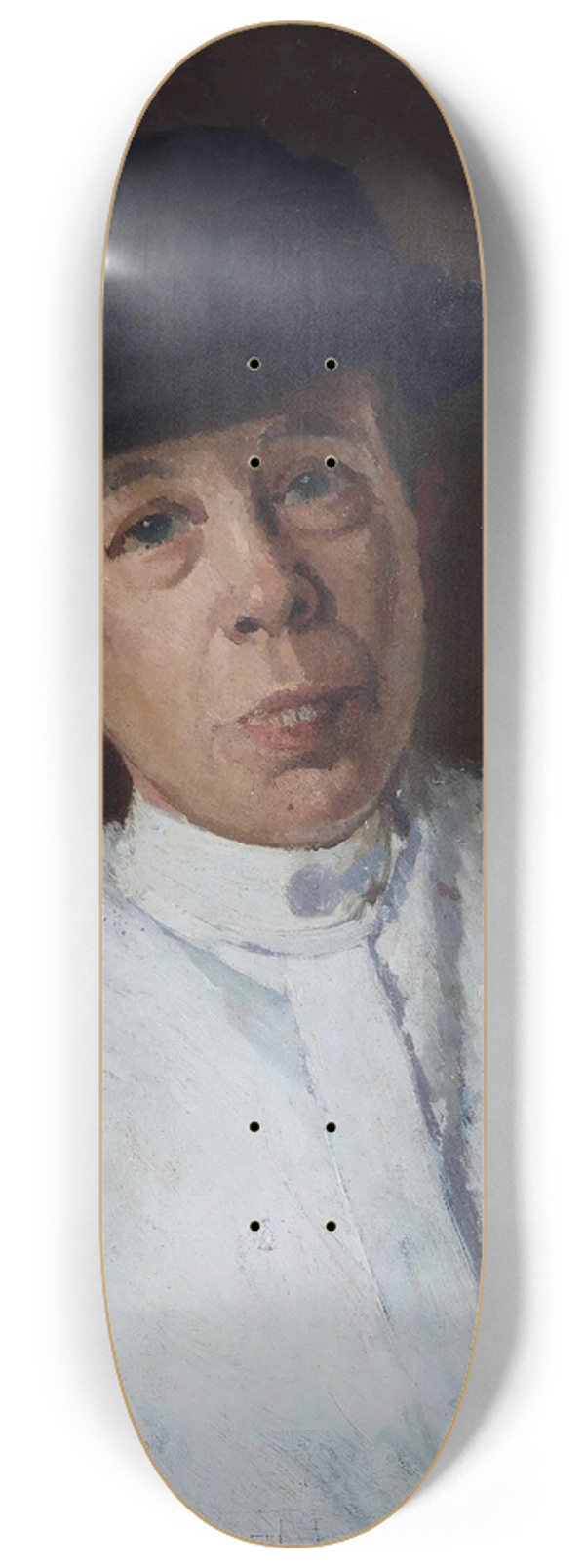 Oscar Ghiglia - Ritratto di signora 8.25 inch art skate deck