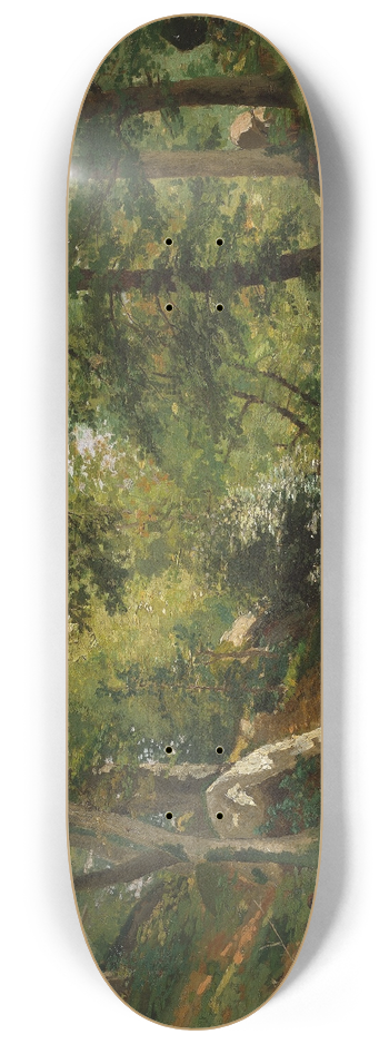 Oscar Trn - Summer Landscape near Fontainebleau 8.25 inch art skate deck