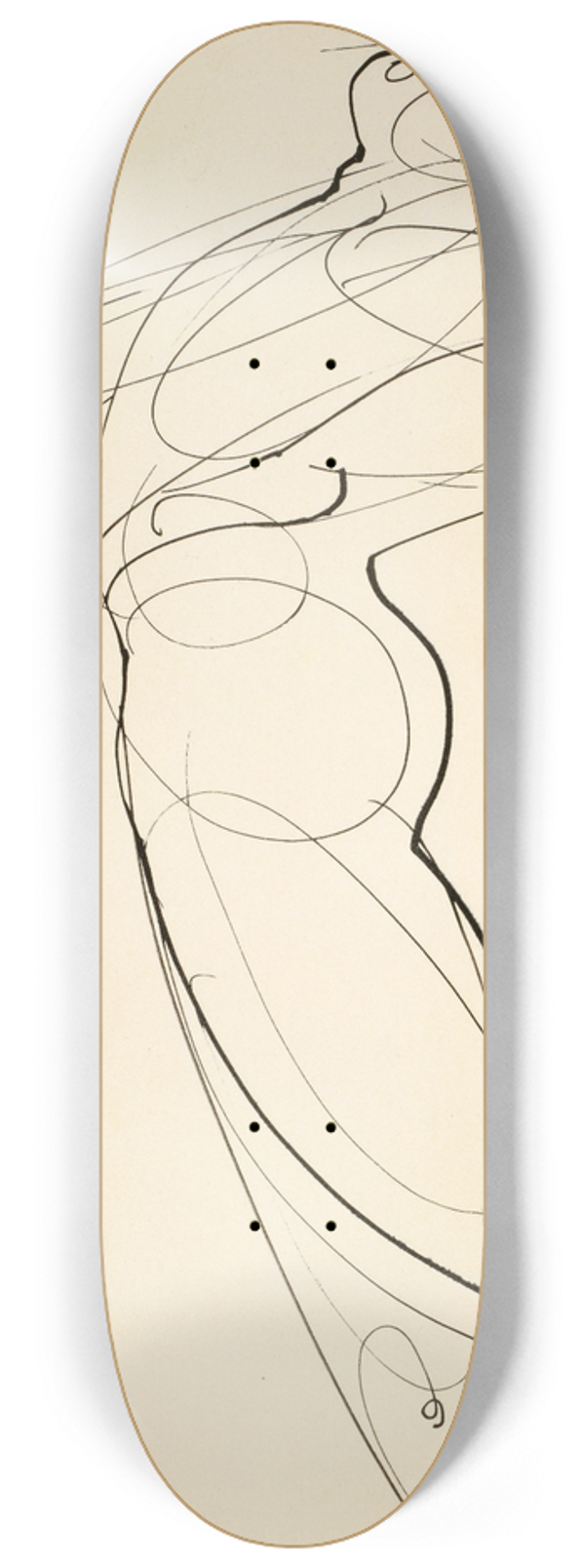Oskar Schlemmer - Figure Bending Backwards 8.25 inch art skate deck