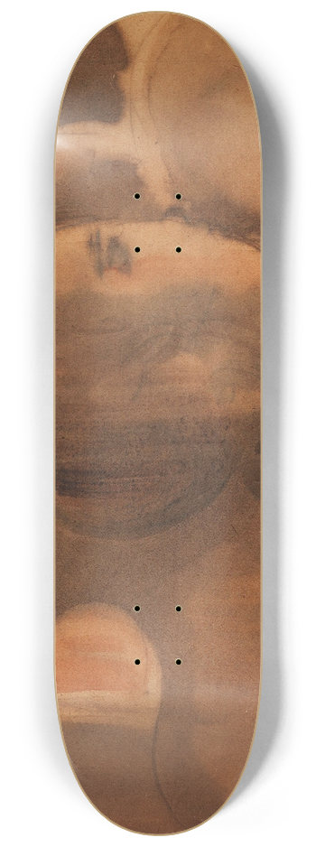 Oskar Schlemmer - Mdchenkopf vor dunkler Figurensilhouette 8.25 inch art skate deck