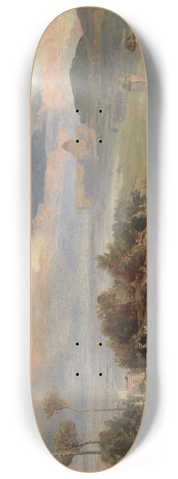 Oswald Achenbach - Via Cassia bei Rom 8.25 inch art skate deck