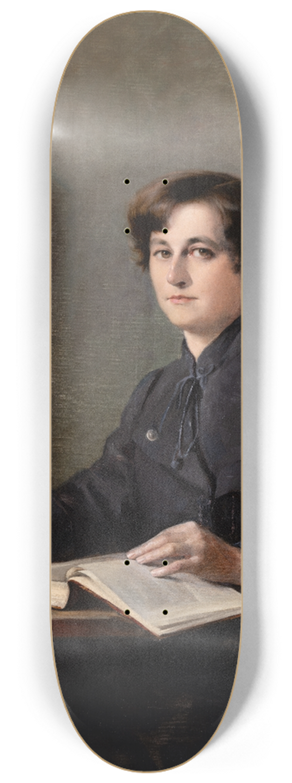 Ottilie Wilhelmine Roederstein - Portrait of Dr. Elisabeth Winterhalter 8.25 inch art skate deck