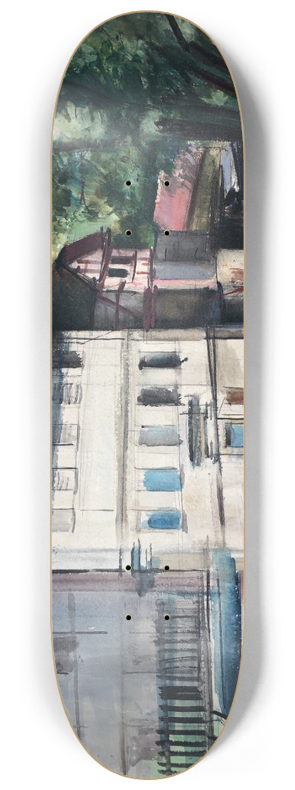 Otto Geigenberger - Huser in Franken 8.25 inch art skate deck