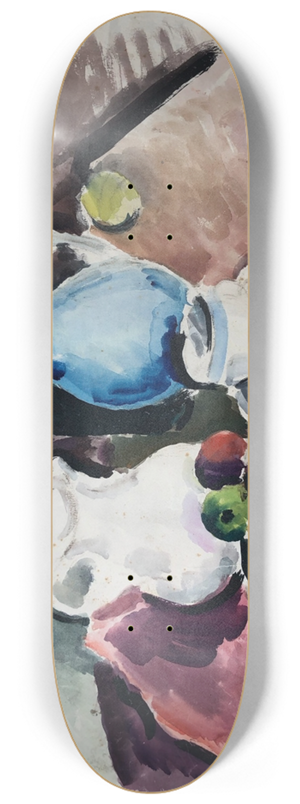 Otto Geigenberger - Tischstillleben mit blauem Krug 8.25 inch art skate deck