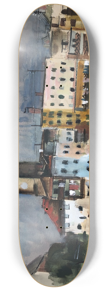 Otto Geigenberger - Wasserburg am Inn  Innfront. 8.25 inch art skate deck