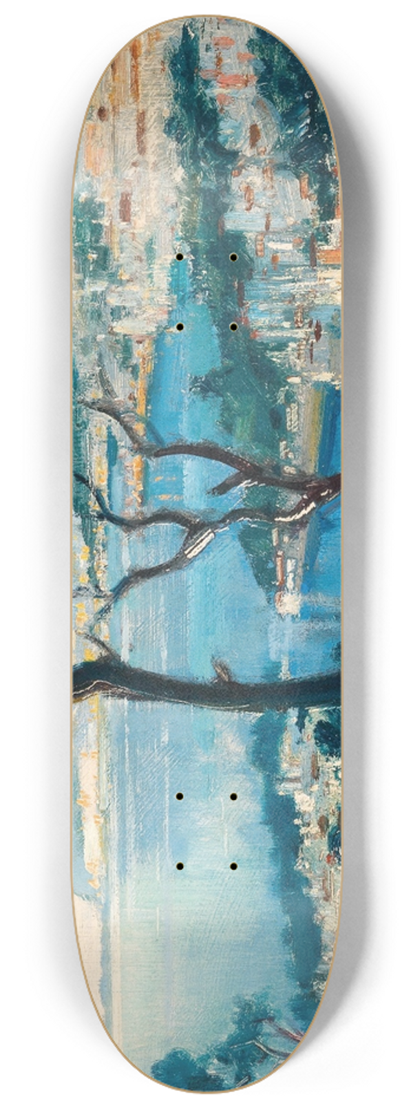 Otto Hamel - A View of the Coast of Sorrento 8.25 inch art skate deck