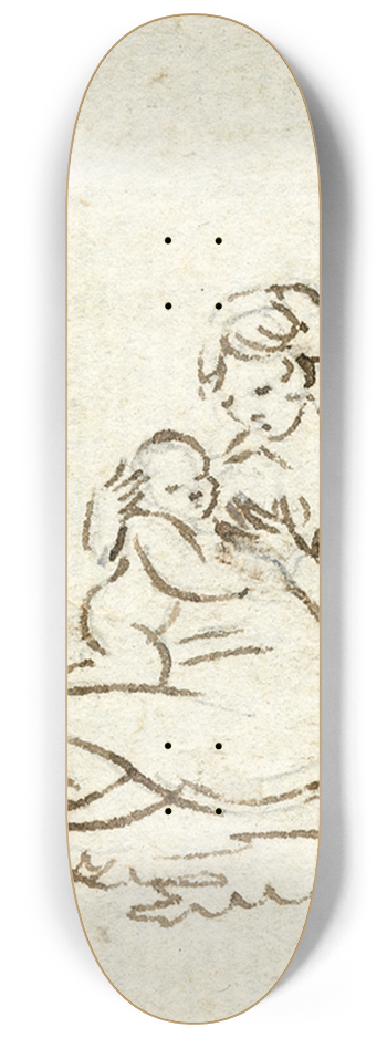 Otto Howen - Moeder zoogt kind 8.25 inch art skate deck