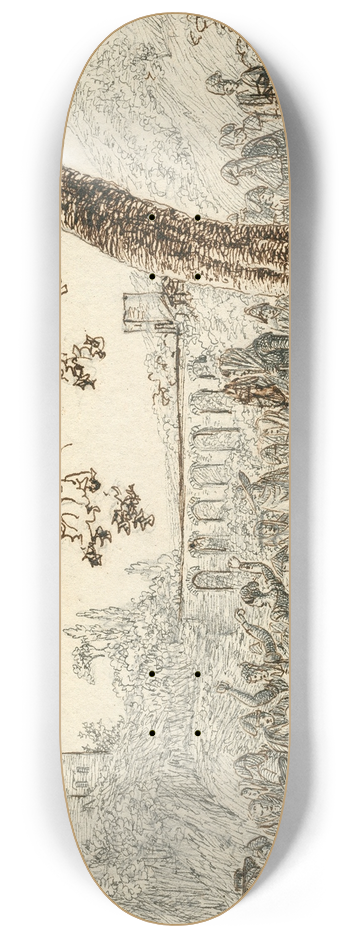 Otto Howen - Muzikanten en dansers 8.25 inch art skate deck