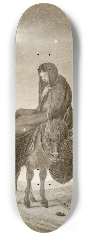 Otto Howen - Vrouw op pakezel 8.25 inch art skate deck