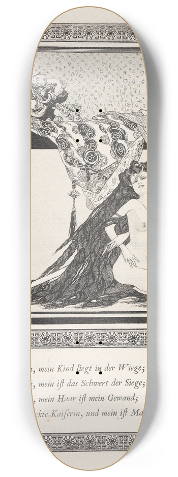 Otto Julius Bierbaum - Das schne Mdchen von Pao 8.25 inch art skate deck