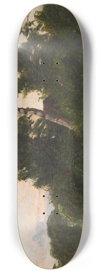 Otto Modersohn - Sommerabend 8.25 inch art skate deck