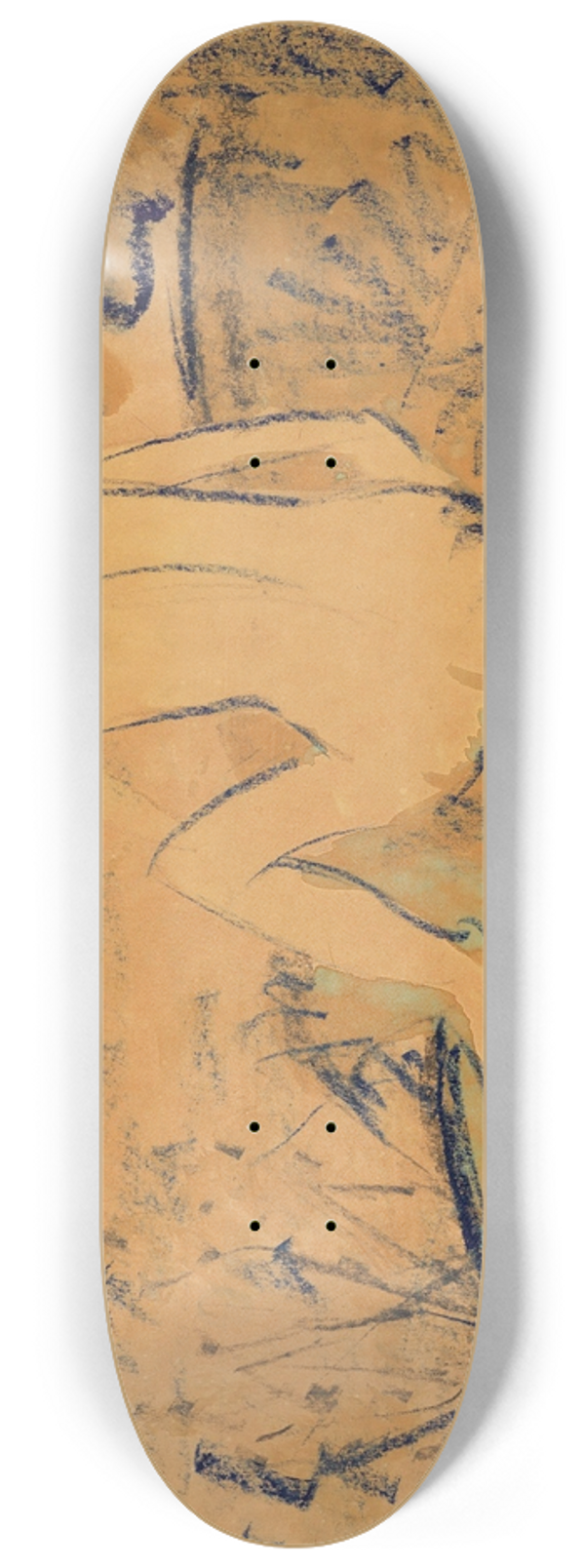 Otto Mueller - Sitzender Rckenakt am Ufer 8.25 inch art skate deck