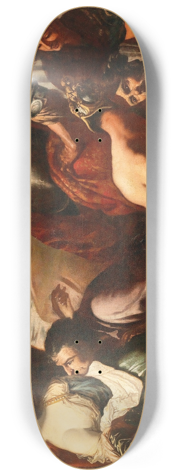 Antonio Zanchi - The Death of Agrippina 8.25 inch art skate deck