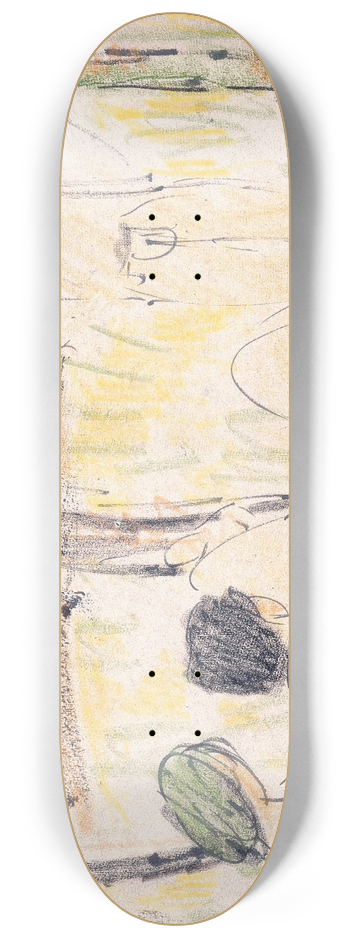 Otto Mueller - Three Nudes 8.25 inch art skate deck