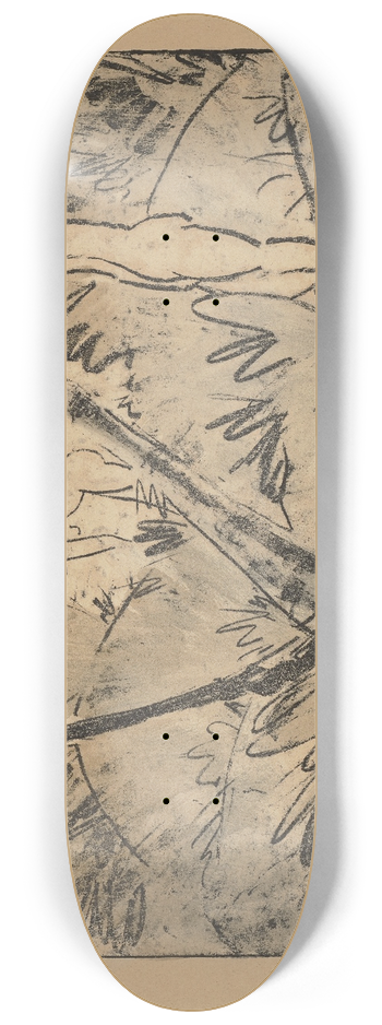 Otto Mueller - Zwei Mdchen mit gegabeltem Baum 8.25 inch art skate deck