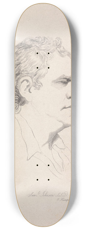 Ozias Humphrey - Samuel Johnson 8.25 inch art skate deck