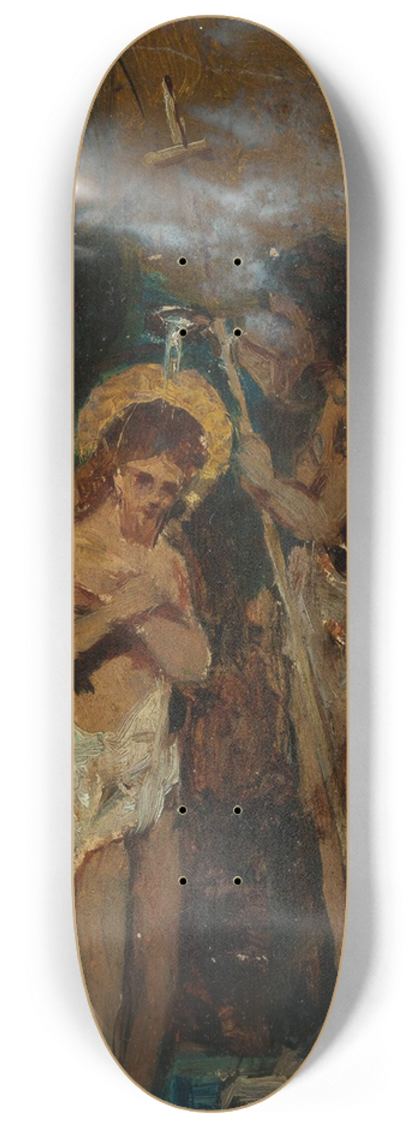 Pantaleon Szyndler - Baptism of Christ 8.25 inch art skate deck
