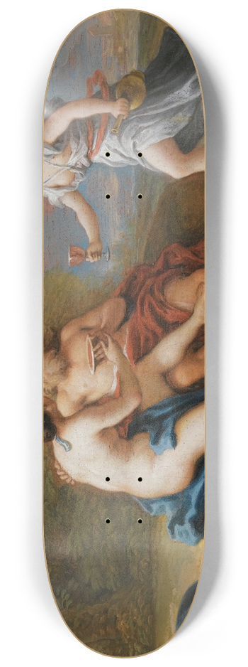 Paolo de Matteis - Lot And His Daughters 8.25 inch art skate deck