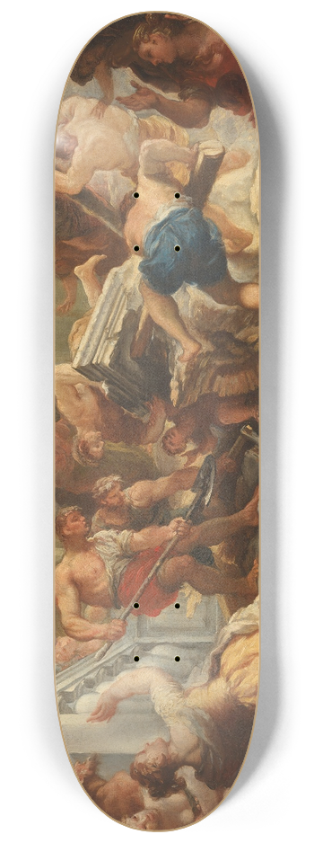 Paolo de Matteis - The Fall of the Temple 8.25 inch art skate deck