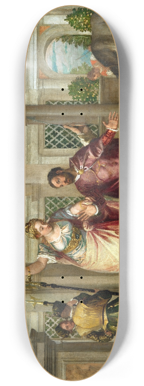 Paolo Veronese - Emperor Augustus and the Sibyl 8.25 inch art skate deck