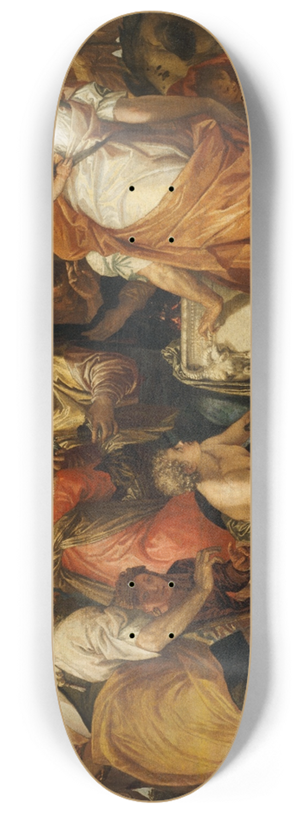 Paolo Veronese - The Anointment Of David 8.25 inch art skate deck
