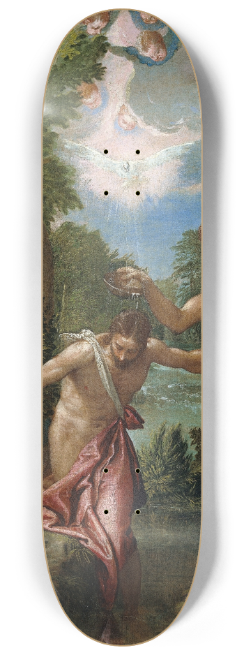Paolo Veronese - The Baptism of Christ 8.25 inch art skate deck
