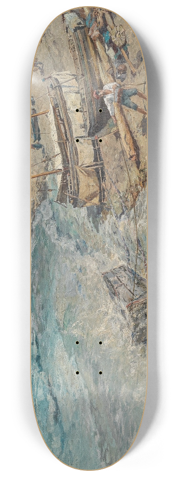 Anton Josef Pepin - On the Neapolitan Coast 8.25 inch art skate deck