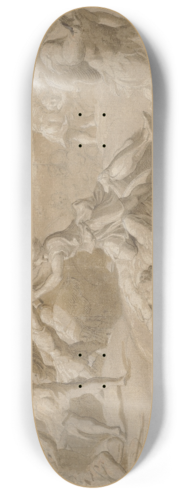 Parmigianino - David and Goliath 8.25 inch art skate deck