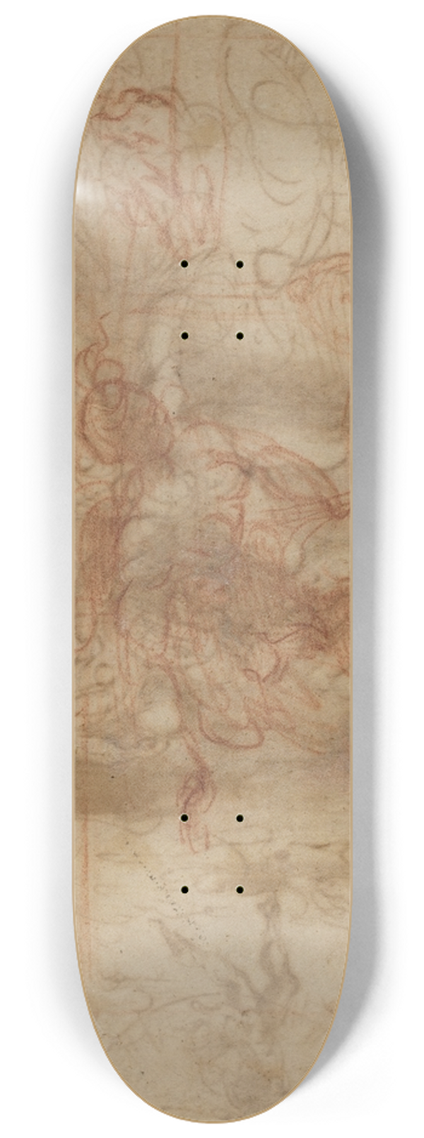 Parmigianino - Jael and Cisera (verso) 8.25 inch art skate deck