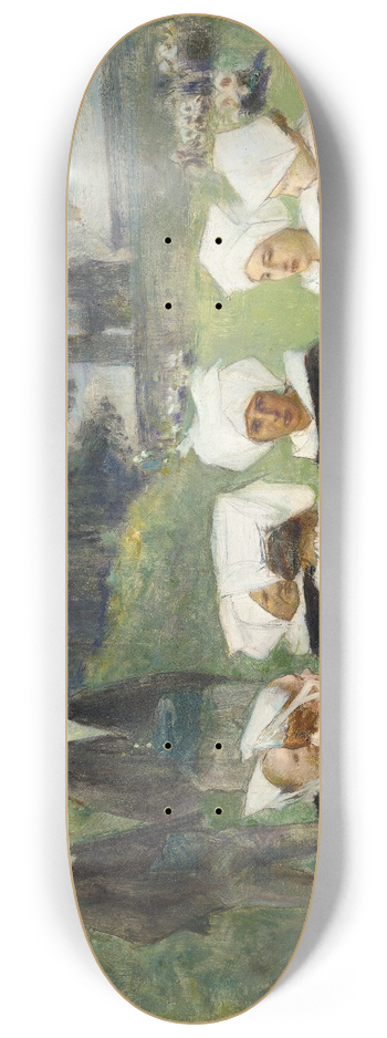 Pascal-Adolphe-Jean Dagnan-Bouveret - Study for Breton Women at a Pardon 8.25 inch art skate deck