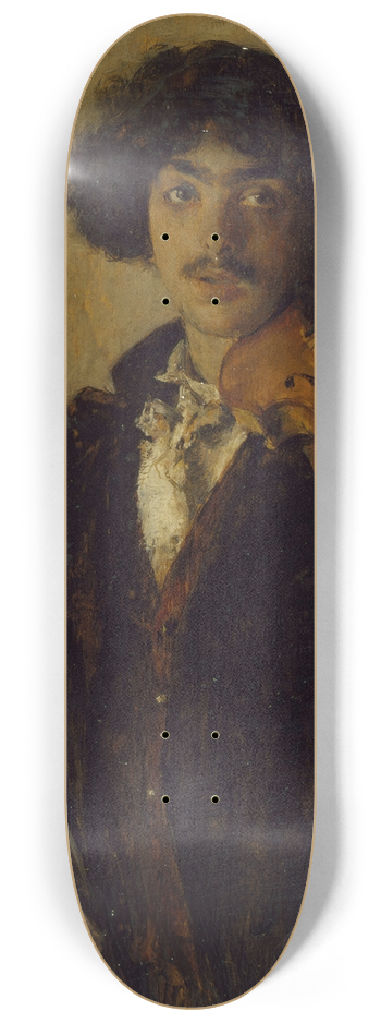 Pascal-Adolphe-Jean Dagnan-Bouveret - The Musician 8.25 inch art skate deck