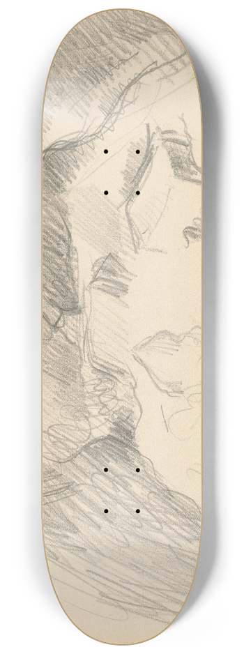 Paul Czanne - Landscape Seen from the Inside of a Cave 8.25 inch art skate deck