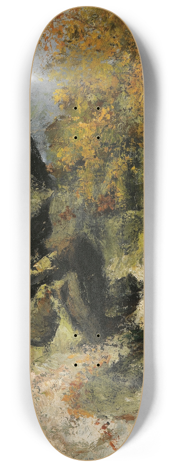 Paul Czanne - Rochers Dans La Fret, Fontainebleau 8.25 inch art skate deck