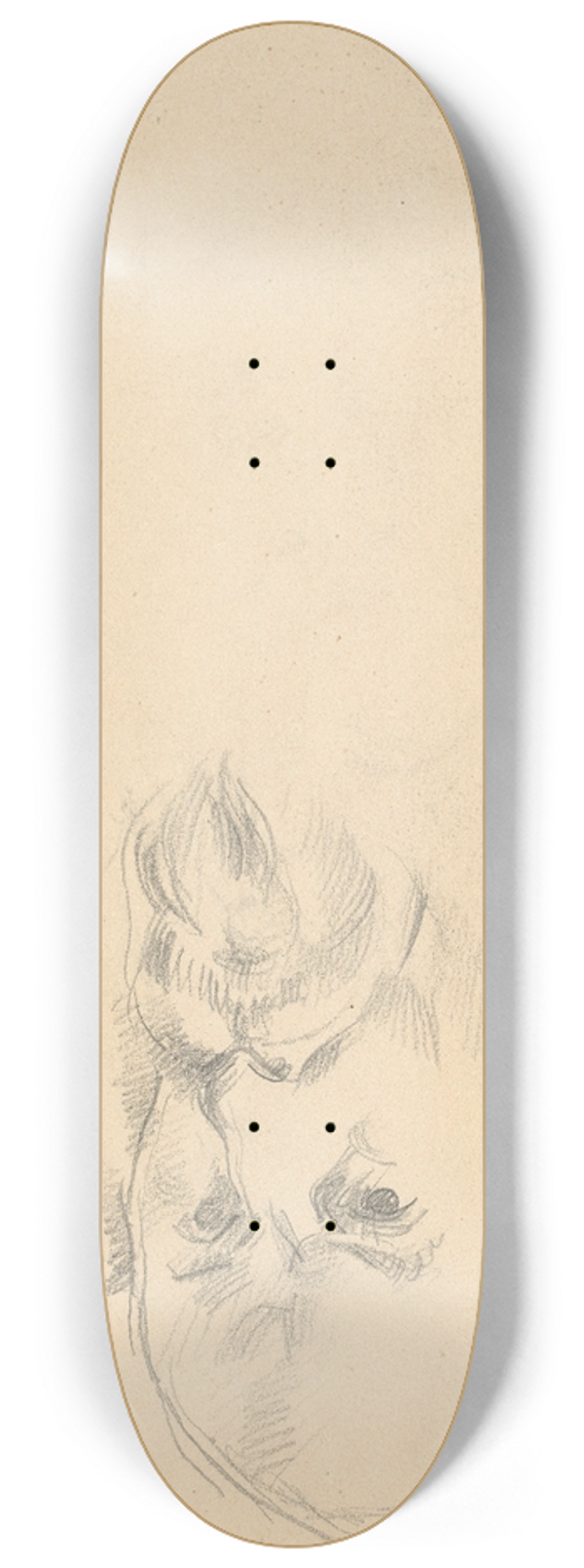 Paul Czanne - Self-Portrait 8.25 inch art skate deck