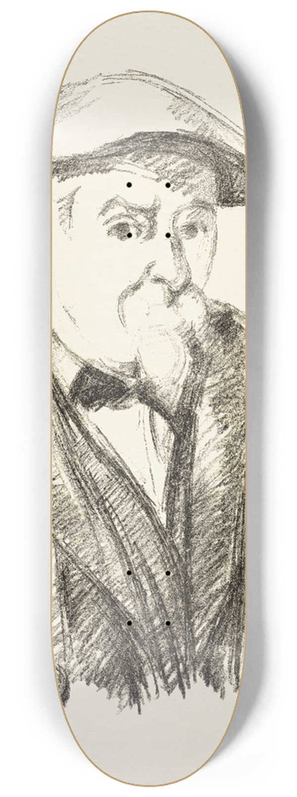 Paul Czanne - Self-portrait 8.25 inch art skate deck
