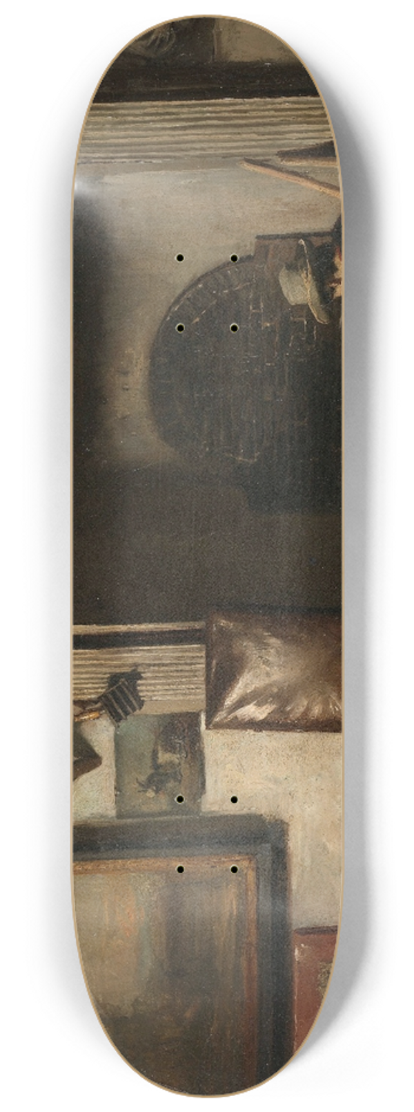 Anton Mauve - The Studio of the Haarlem Painter Pieter Frederik van Os 8.25 inch art skate deck