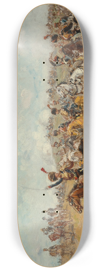Paul Emile Lon Perboyre - Le marchal Augereau, aprs avoir dirig la division Heudelet, dploie son artillerie sur le plateau du Landgrafenberg  la bataille dIna le 14 octobre 1806 8.25 inch art skate deck