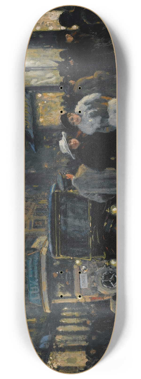 Paul Fischer - An Evening Stroll On The Boulevard 8.25 inch art skate deck